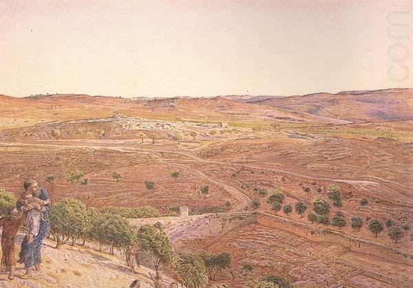 The Plain of Rephaim from Mount Zion (mk46), william holman hunt,o.m.,r.w.s